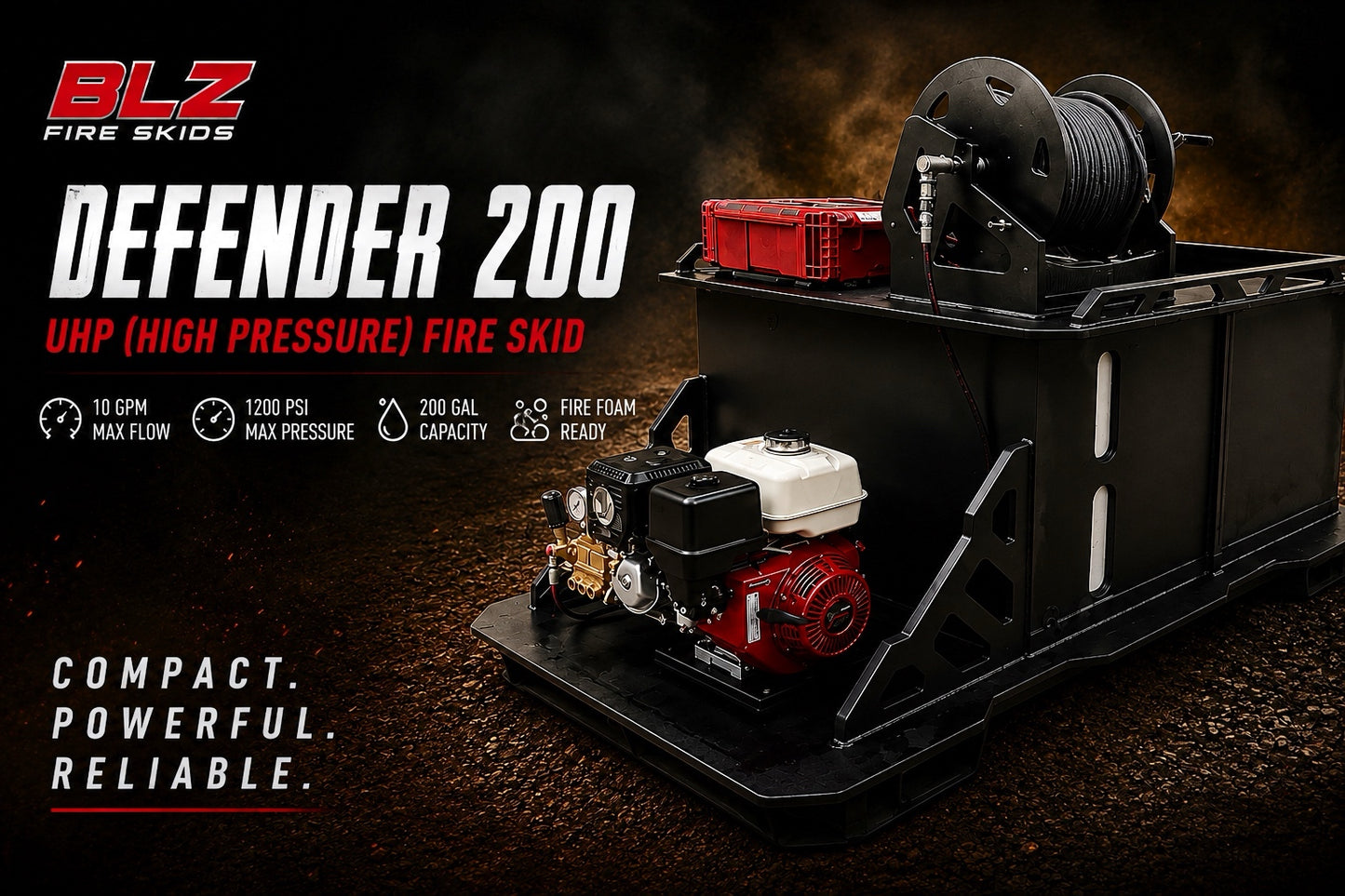 Defender 200 Brush Truck Fire Skid